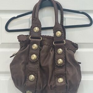 CYNTHIA ROWLEY BROWN BOHO FINE LEATHER HANDBAG